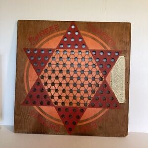 Vintage Chinese Checkers Board